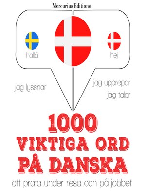 cover image of 1000 viktiga ord på danska